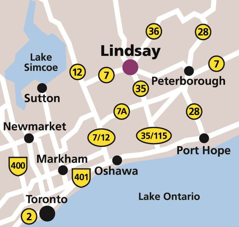 Lindsay location